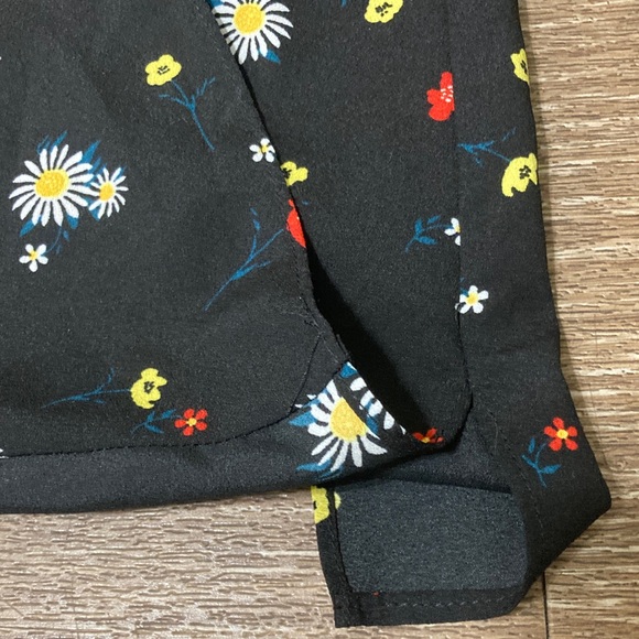 BCBGeneration Black Floral Blouse - Picture 3 of 7